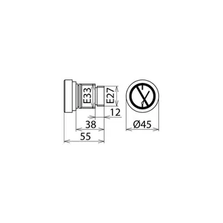 Dehn & Söhne Sperrelement 785640 SE E27 E33 für E27/E33