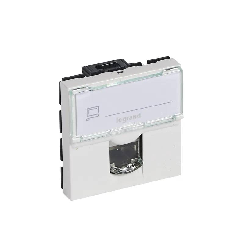 Legrand Einsatz Mosaic 1-f.RJ45 Kat 6A STP 2-mod.ultraws