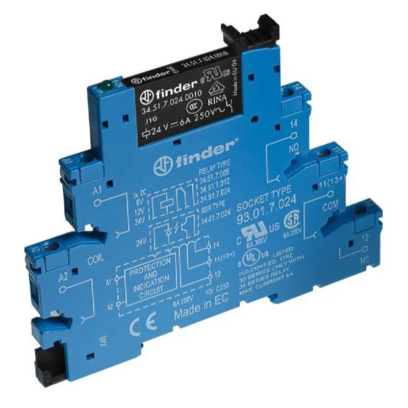 Finder Koppelrelais 1 Wechsler 6A Spule 6V