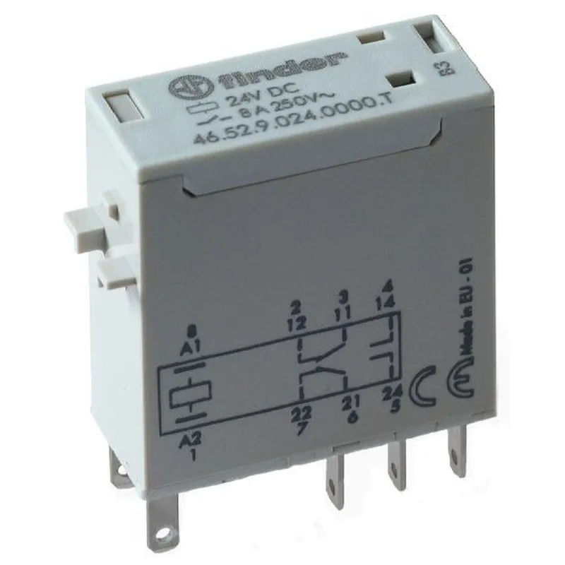 Finder Miniatur-Steckrelais/Bahn 46.52.9.024.5000T