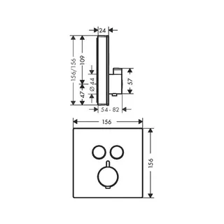 Hansgrohe Shower Select Thermostat Unterputz für 2 Verbraucher – Bild 2
