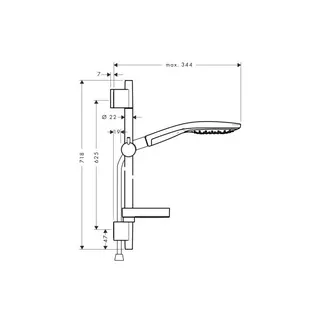 Hansgrohe Raindance Select 150 Brausenset Unica S Puro 650mm chrom – Bild 2