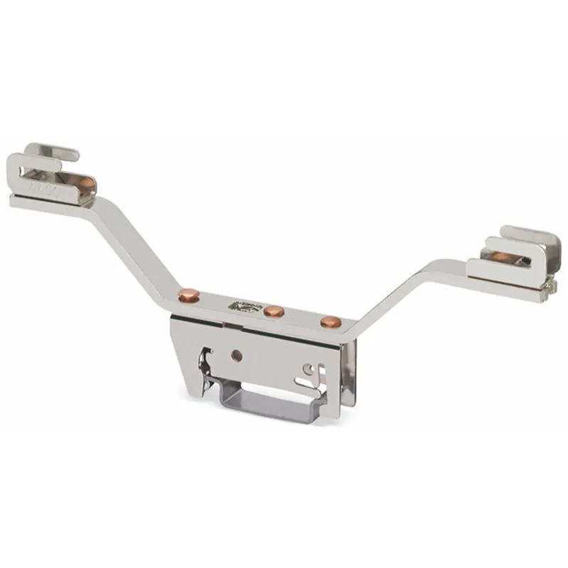 WAGO Sammelschienenhalter für Sammelschienen Cu 10 mm x 3 mm beidseitig, abgewinkelt silberfarben 790-311