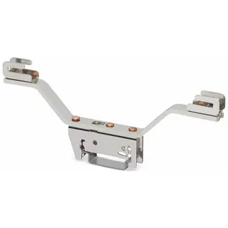 WAGO Sammelschienenhalter für Sammelschienen Cu 10 mm x 3 mm beidseitig, abgewinkelt silberfarben 790-311