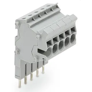 WAGO Modularer TOPJOB®S-Steckverbinder anreihbar für Brückerschlitze grau 2002-555