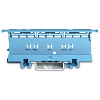 WAGO Befestigungsadapter Serie 221 - 6 mm? zur Montage auf TS 35/Schraubmontage blau 221-510/000-006
