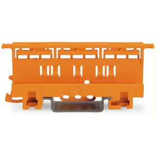 WAGO Befestigungsadapter Serie 221 - 6 mm? zur Montage auf TS 35/Schraubmontage orange 221-510
