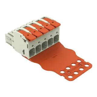 WAGO 1-Leiter-Federleiste Hebel Push-in CAGE CLAMP® lichtgrau 832-1105/345-000