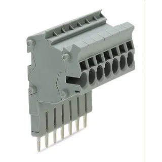 WAGO Modularer TOPJOB®S-Steckverbinder anreihbar für Brückerschlitze grau 2002-557