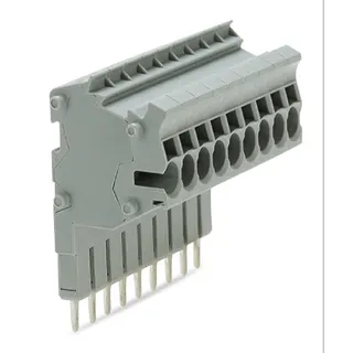 WAGO Modularer TOPJOB®S-Steckverbinder anreihbar für Brückerschlitze grau 2002-559