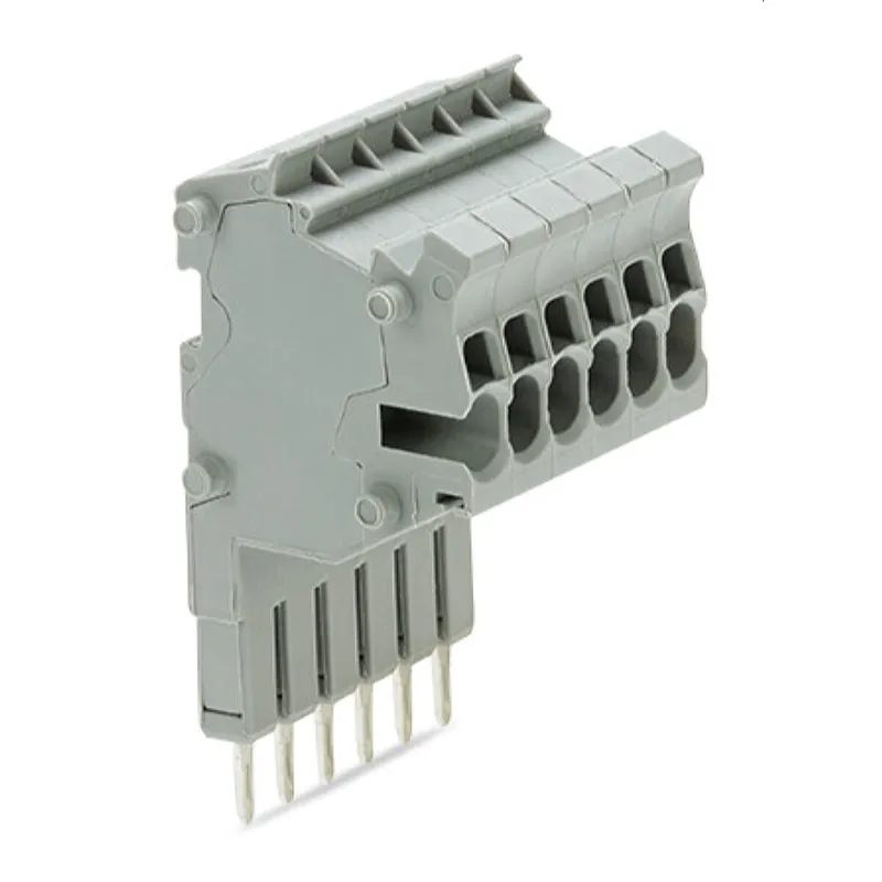 WAGO Modularer TOPJOB®S-Steckverbinder anreihbar für Brückerschlitze grau 2001-556