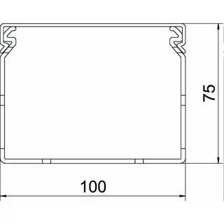 OBO Verdrahtungskanal LKVH N 75100 75x100 lichtgrau – Bild 2