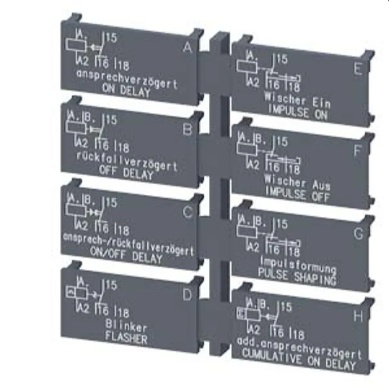 Siemens Schildersatz für Multifunktionsgerät 1W 8Funkt. 3RP2901-0A