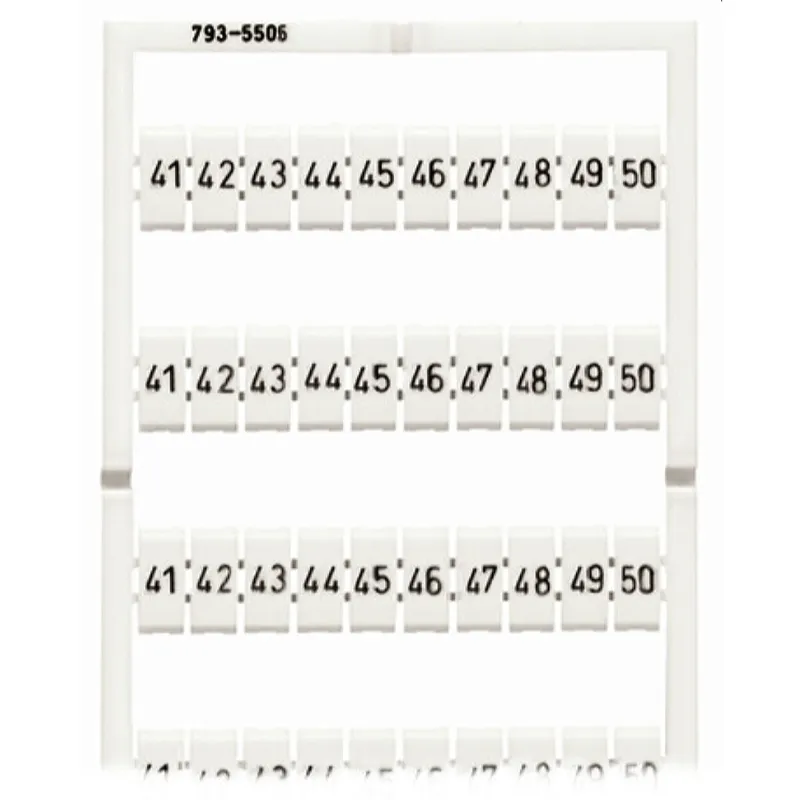 WAGO WMB Bezeichnungskarte 793-5506 Aufdruck 41-50