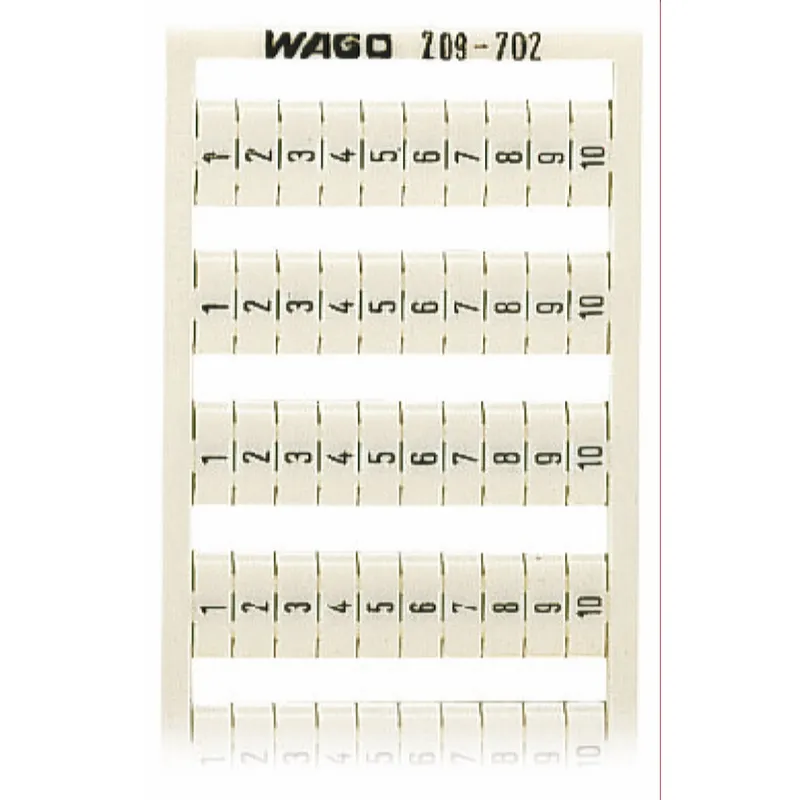 WAGO WSB Bezeichnung 209-702 Aufdruck 1-10