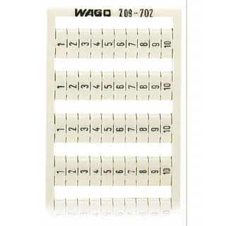 WAGO WSB Bezeichnung 209-702 Aufdruck 1-10