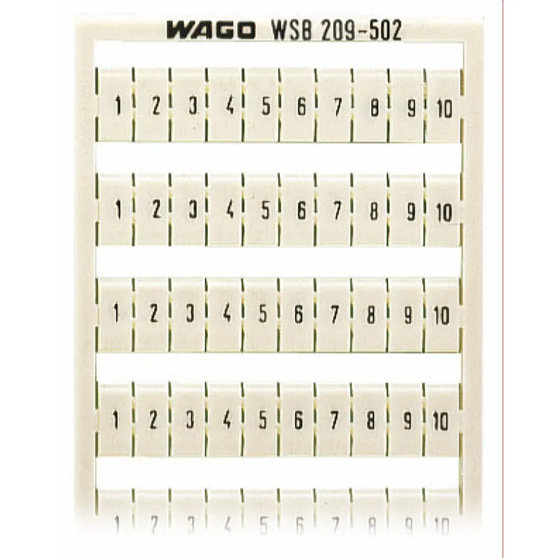 WAGO WSB Schnellbeschriftung 209-502 Aufdruck 1-10