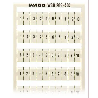 WAGO WSB Schnellbeschriftung 209-502 Aufdruck 1-10
