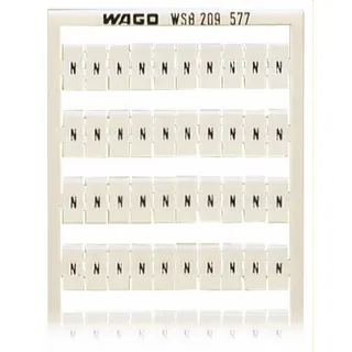WAGO WSB Schnellbeschriftung 209-577 Aufdruck N (100X)