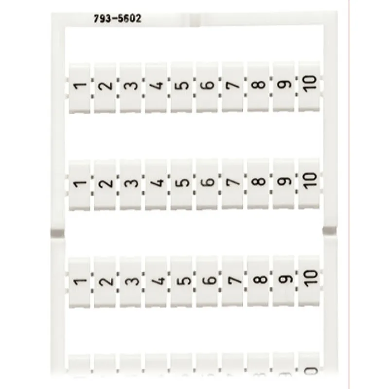 WAGO WMB Bezeichnungskarte 793-5602 1-10 (10x) senkrecht