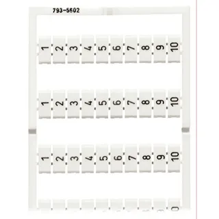 WAGO WMB Bezeichnungskarte 793-5602 1-10 (10x) senkrecht