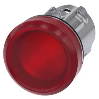 Siemens Leuchtmelder 22mm rund rot Linse glatt 3SU1051-6AA20-0AA0