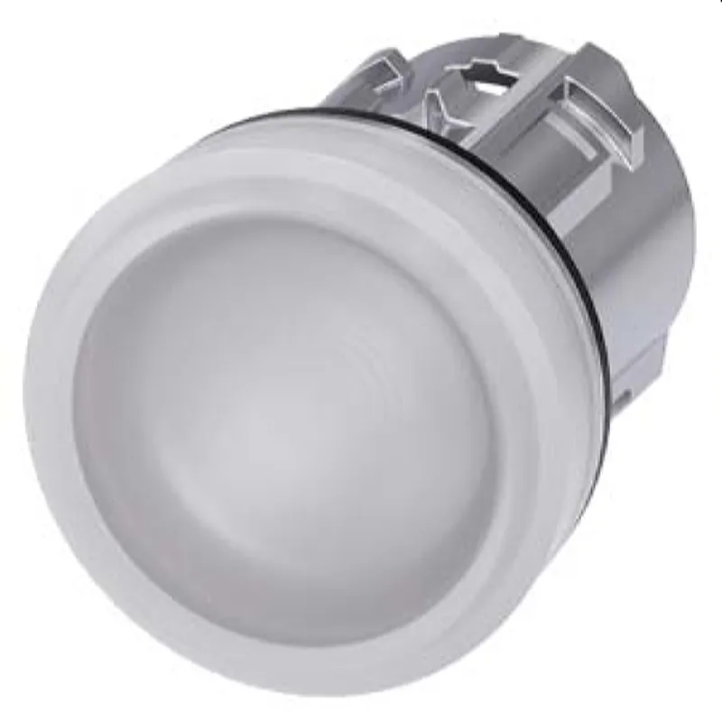 Siemens Leuchtmelder 22mm rund weiss Linse glatt 3SU1051-6AA60-0AA0