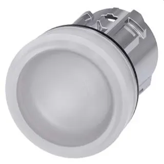 Siemens Leuchtmelder 22mm rund weiss Linse glatt 3SU1051-6AA60-0AA0