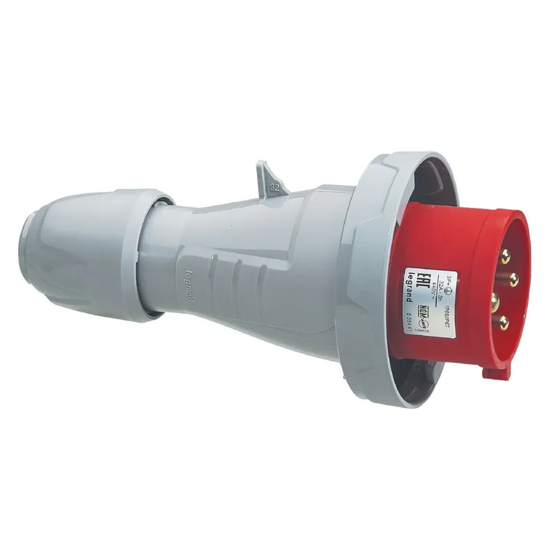 Legrand CEE-Stecker 555441 4P 32A 440V rot IP67