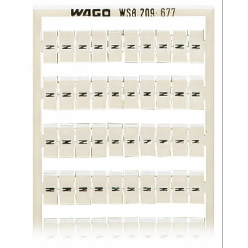 WAGO WSB-Beschriftungskarte als Karte bedruckt weiß 209-677