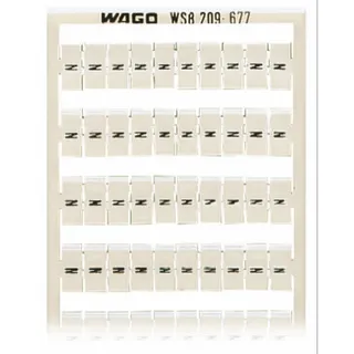 WAGO WSB-Beschriftungskarte als Karte bedruckt weiß 209-677