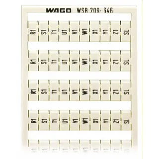 WAGO WSB-Beschriftungskarte als Karte bedruckt weiß 209-646