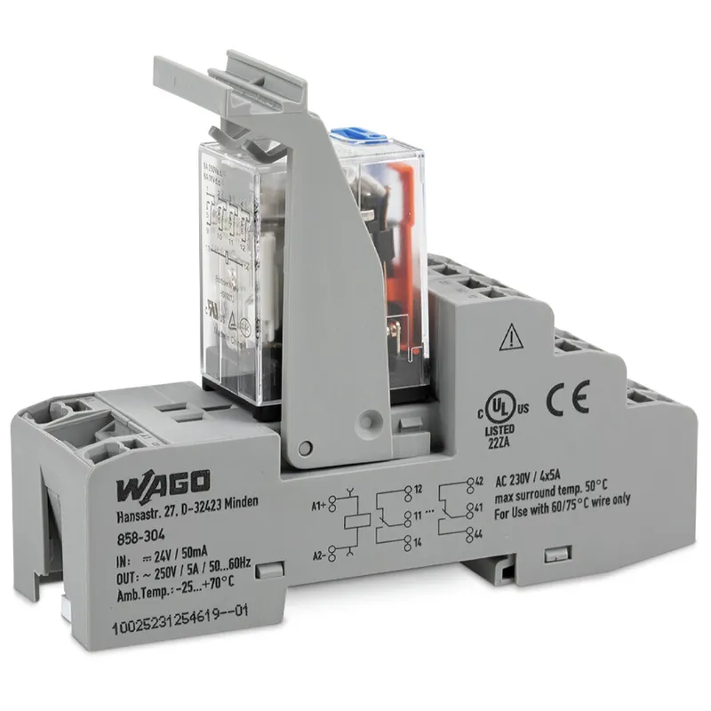 WAGO Relaismodul Eingangsnennspannung DC 48 V 4 Wechsler 858-305
