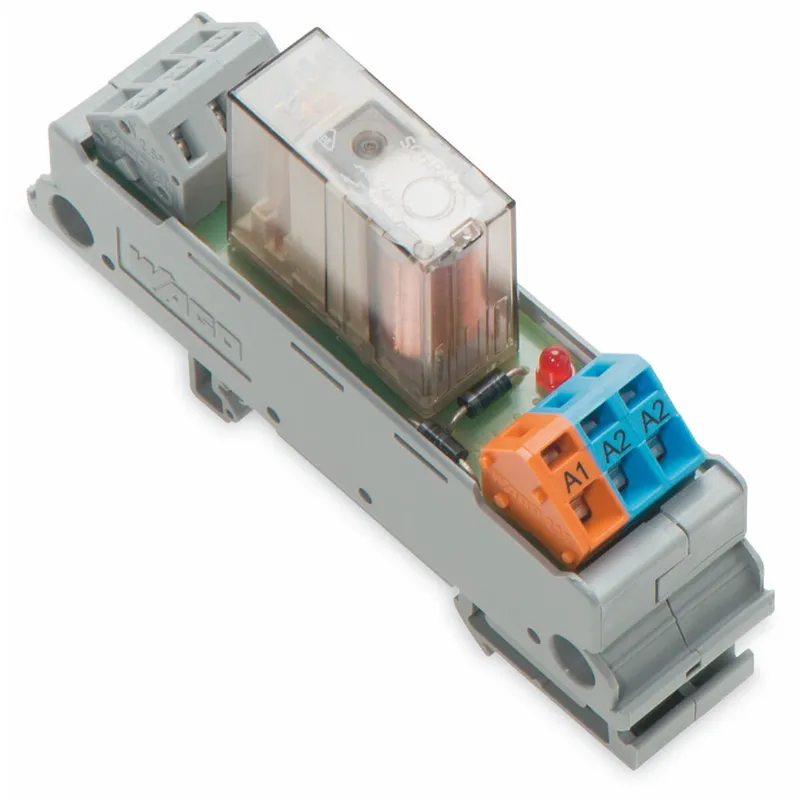 WAGO Relaismodul Eingangsnennspannung AC/DC 24 V 1 Wechsler grau 288-504