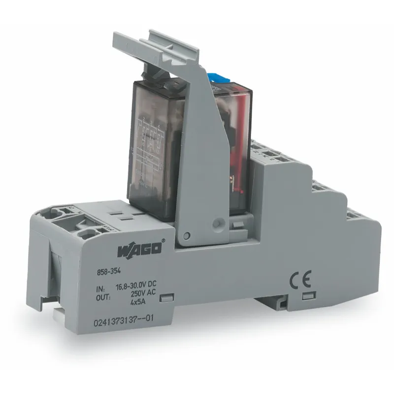 WAGO Relaismodul Eingangsnennspannung DC 24 V 4 Wechsler 858-354