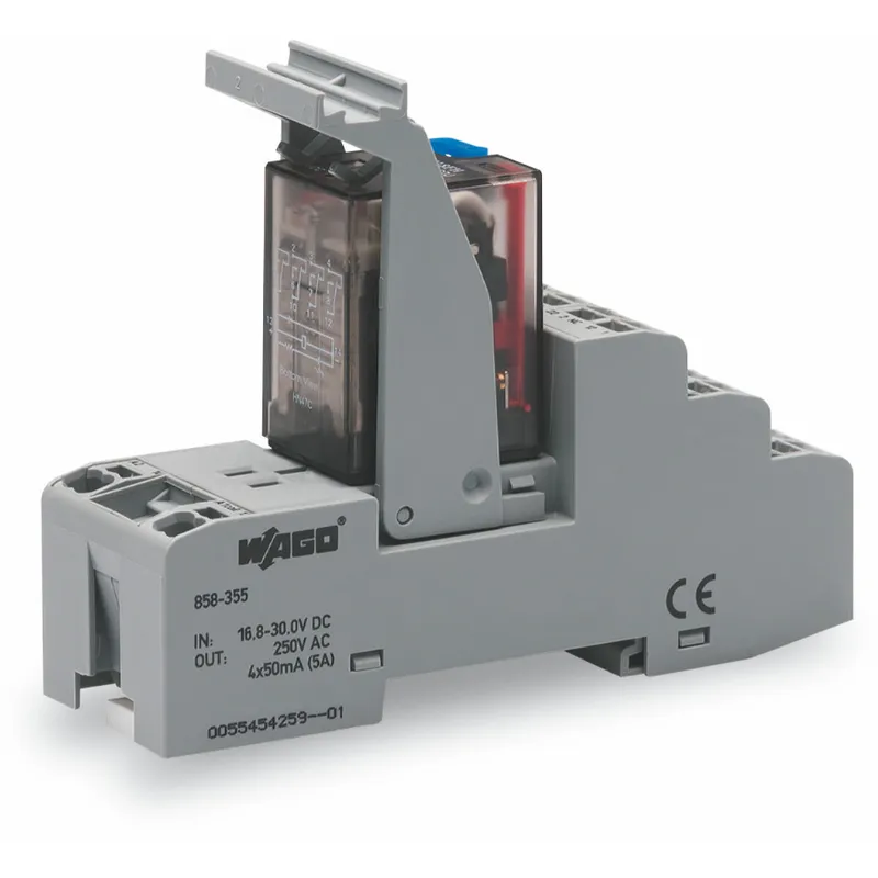 WAGO Relaismodul Eingangsnennspannung DC 24 V 4 Wechsler 858-355