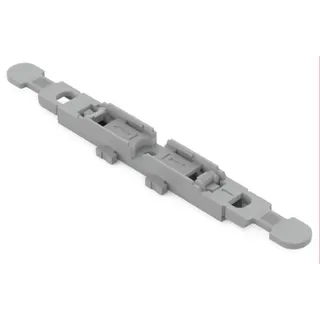 WAGO Befestigungsadapter mit Zugentlastung 1-fach für Durchgangsverbinder mit Hebel grau 221-2501