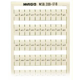 WAGO WSB-Beschriftungskarte als Karte bedruckt weiß 209-618