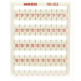 WAGO WMB-Beschriftungskarte als Karte bedruckt weiß 793-653