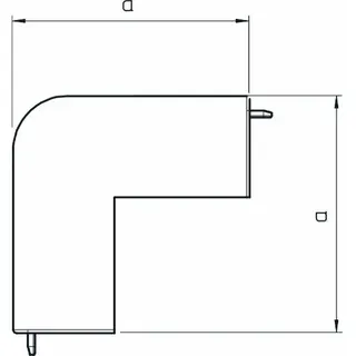 OBO Ausseneckhaube WDKH-A30045RW 30x45mm reinweiss – Bild 2