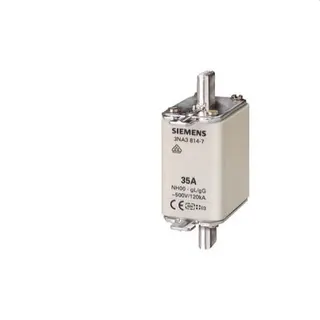 Siemens NH-Sicherungseinsatz mit Stirnkernmelder 35A 3NA3814-7