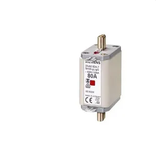 Siemens NH-Sicherungseinsatz mit Stirnkernmelder 80A 3NA6824-7