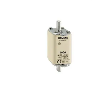 Siemens NH-Sicherungseinsatz mit Stirnkennmeld. Gr.00 100A 3NA3830-7
