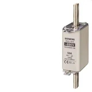 Siemens NH-Sicherungseinsatz mit Stirnkennmelder Gr.1 50A 3NA3120-6