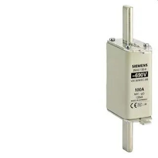 Siemens NH-Sicherungseinsatz mit Stirnkennmelder Gr.1 100A 3NA3130-6