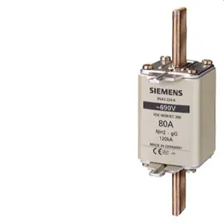 Siemens NH-Sicherungseinsatz mit Stirnkennmelder Gr.2 100A 3NA3230-6