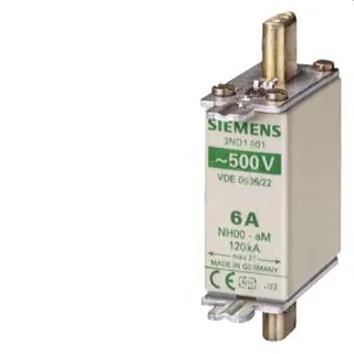 Siemens NH-Sicherungseinsatz Gr.000 6A AC500V 3ND1801