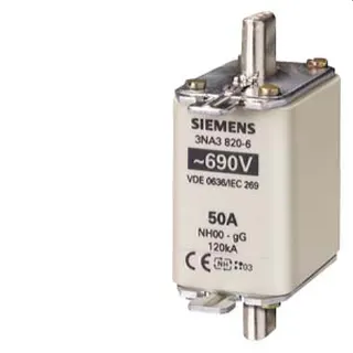 Siemens NH-Sicherungseinsatz mit Stirnkennmelder Gr.00 63A 3NA3822-6