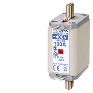 Siemens NH-Sicherungseinsatz mit isol. Griffl. Gr.00 80A 3NA6824-4KK