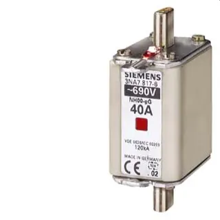 Siemens NH-Sicherungseinsatz Gr.00 40A AC690V/DC250V 3NA7817-6